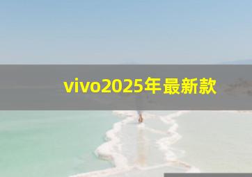 vivo2025年最新款