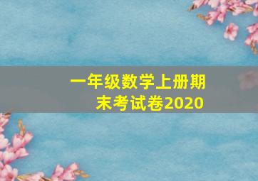 一年级数学上册期末考试卷2020