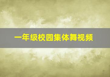 一年级校园集体舞视频