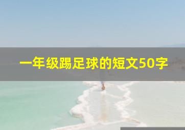 一年级踢足球的短文50字