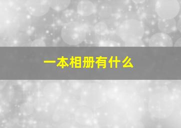 一本相册有什么