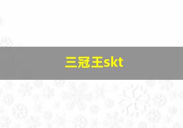 三冠王skt