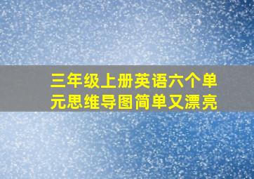 三年级上册英语六个单元思维导图简单又漂亮