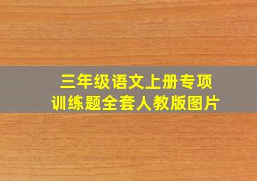 三年级语文上册专项训练题全套人教版图片