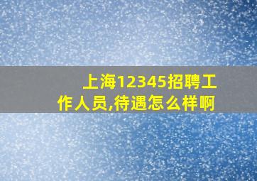 上海12345招聘工作人员,待遇怎么样啊