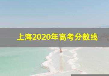 上海2020年高考分数线