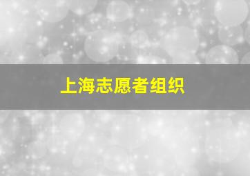 上海志愿者组织