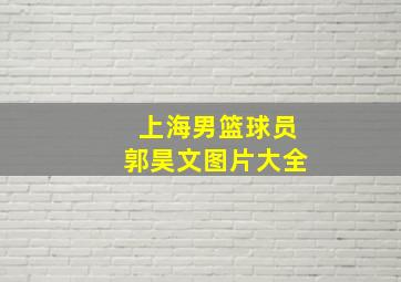 上海男篮球员郭昊文图片大全