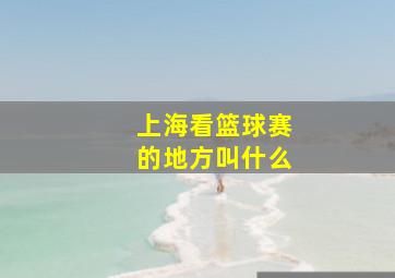 上海看篮球赛的地方叫什么