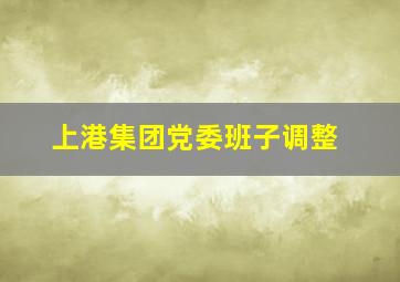 上港集团党委班子调整