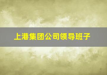 上港集团公司领导班子