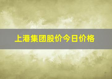 上港集团股价今日价格