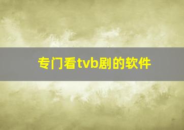 专门看tvb剧的软件