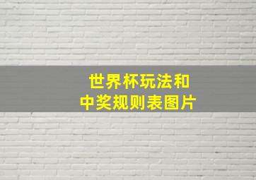 世界杯玩法和中奖规则表图片