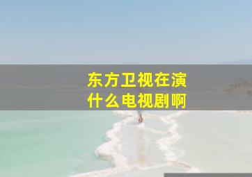 东方卫视在演什么电视剧啊