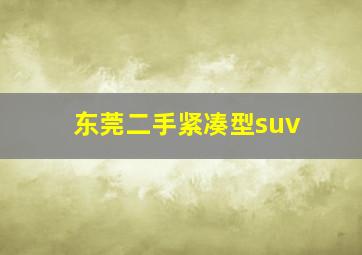 东莞二手紧凑型suv