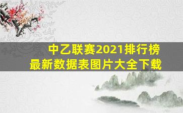 中乙联赛2021排行榜最新数据表图片大全下载