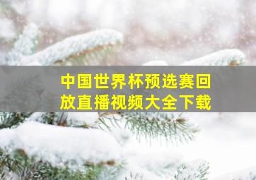 中国世界杯预选赛回放直播视频大全下载