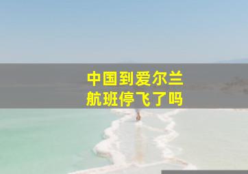 中国到爱尔兰航班停飞了吗