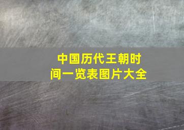 中国历代王朝时间一览表图片大全