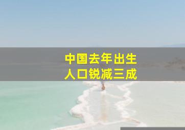 中国去年出生人口锐减三成