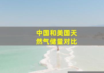 中国和美国天然气储量对比