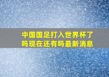 中国国足打入世界杯了吗现在还有吗最新消息