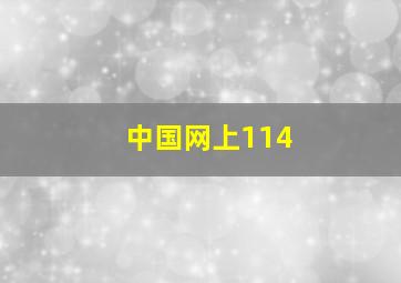 中国网上114