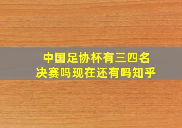 中国足协杯有三四名决赛吗现在还有吗知乎