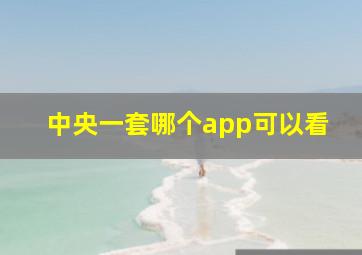 中央一套哪个app可以看