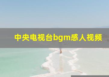 中央电视台bgm感人视频