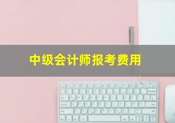 中级会计师报考费用