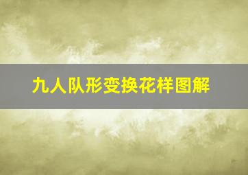 九人队形变换花样图解