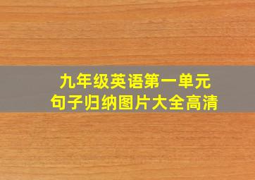 九年级英语第一单元句子归纳图片大全高清