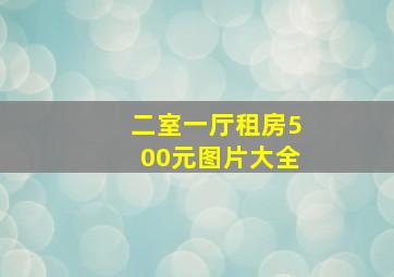 二室一厅租房500元图片大全