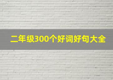 二年级300个好词好句大全