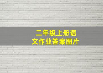 二年级上册语文作业答案图片