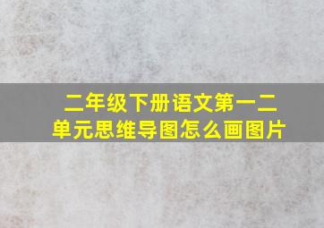 二年级下册语文第一二单元思维导图怎么画图片