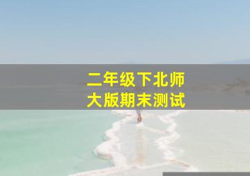 二年级下北师大版期末测试