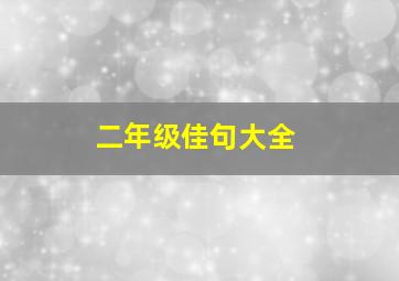 二年级佳句大全