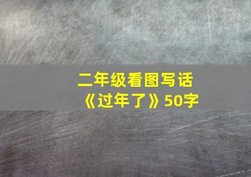 二年级看图写话《过年了》50字