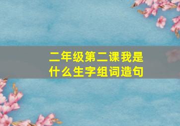 二年级第二课我是什么生字组词造句