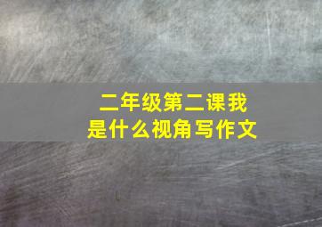 二年级第二课我是什么视角写作文