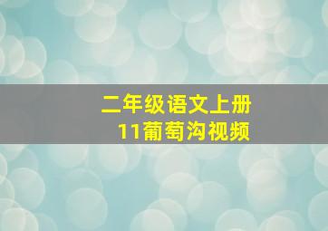 二年级语文上册11葡萄沟视频