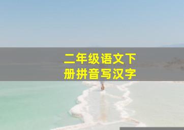 二年级语文下册拼音写汉字