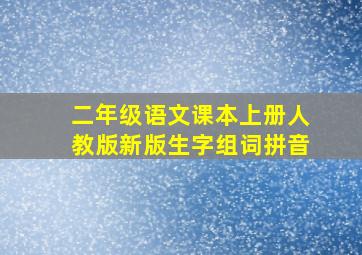 二年级语文课本上册人教版新版生字组词拼音