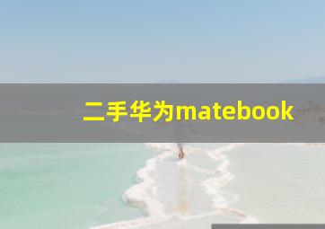 二手华为matebook