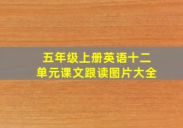 五年级上册英语十二单元课文跟读图片大全