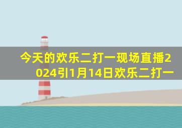 今天的欢乐二打一现场直播2024引1月14日欢乐二打一