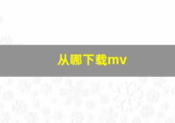 从哪下载mv